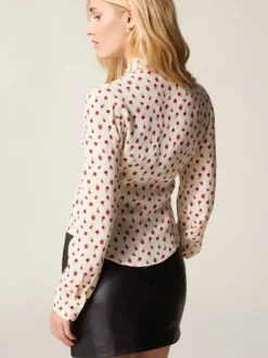 Rouje Tops<PALMYRA shirt FLEURETTESAUVAGE ECRU