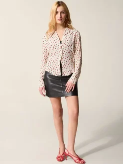 Rouje Tops<PALMYRA shirt FLEURETTESAUVAGE ECRU