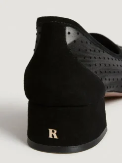 Rouje Shoes<PARISIENNE Ballet flats Plumetis Noir