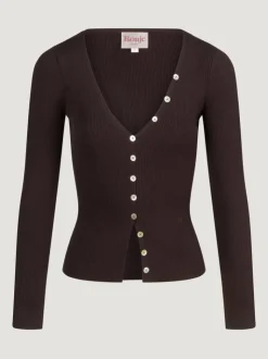 Rouje Tops|Knits<PENELOPE cardigan Uni Marron