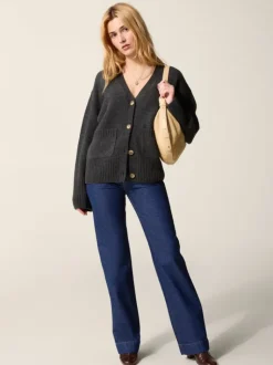 Rouje Knits<RANDY cardigan Anthracite
