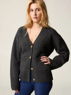 Rouje Knits<RANDY cardigan Anthracite