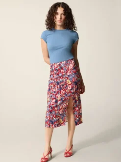 Rouje Skirts<ROMANA skirt FLORALGARDEN ROUGE