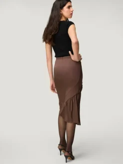 Rouje Skirts<SCARLET skirt Satin Café