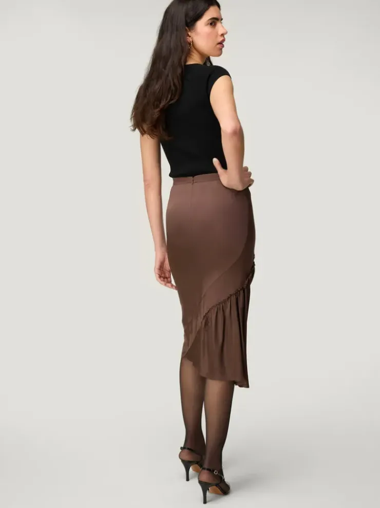 Rouje Skirts<SCARLET skirt Satin Café