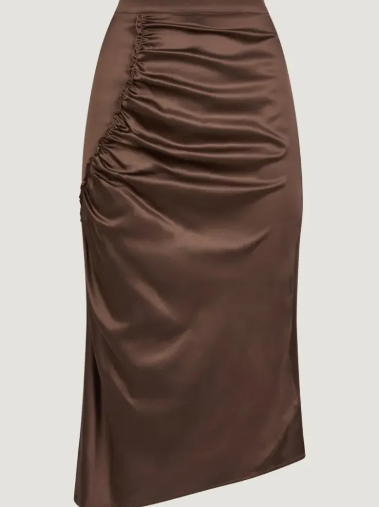 Rouje Skirts<SCARLET skirt Satin Café