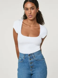 Rouje Tops<SIAM T-shirt Blanc
