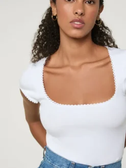 Rouje Tops<SIAM T-shirt Blanc