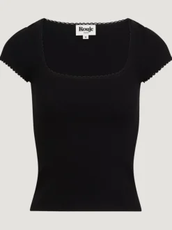 Rouje Tops<SIAM t-shirt Noir