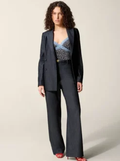 Rouje Tops<TACITA top BLEUET MARINE