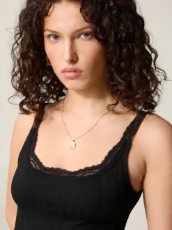 Rouje Tops<TALINE body Uni Noir
