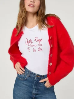 Rouje Tops<TIMEO T-shirt Chez Rouje Blanc
