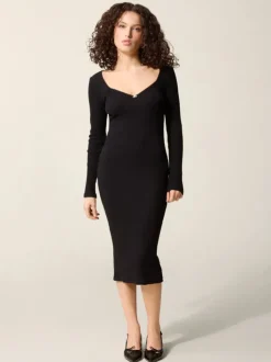 Rouje Dresses<TIMOTHEA dress Uni Noir