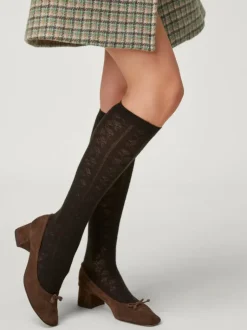Rouje Winter Accessories|Lifestyle<TRUDY socks Pointelle Marron
