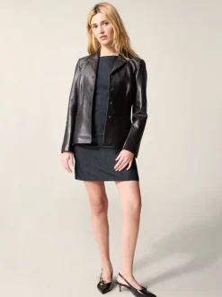 Rouje Jackets & Coats<ULYSSE jacket Cuir Noir