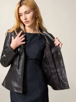 Rouje Jackets & Coats<ULYSSE jacket Cuir Noir