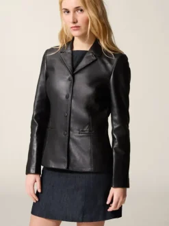 Rouje Jackets & Coats<ULYSSE jacket Cuir Noir