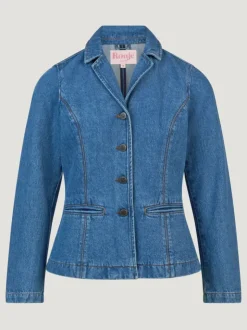 Rouje Jackets & Coats<ULYSSE jacket Denim IIndigo Double Stone