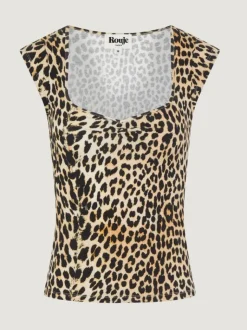 Rouje Tops<YUNA T-shirt PAN BEIGE