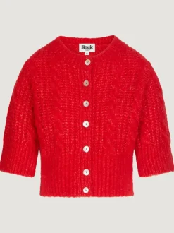 Rouje Knits<YVETTE Cardigan Uni Rouge
